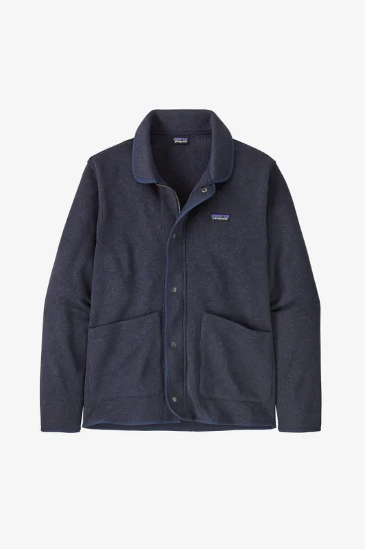 PATAGONIA MENS BETTER SWEATER CHORE COAT - NEW NAVY sold by OAK