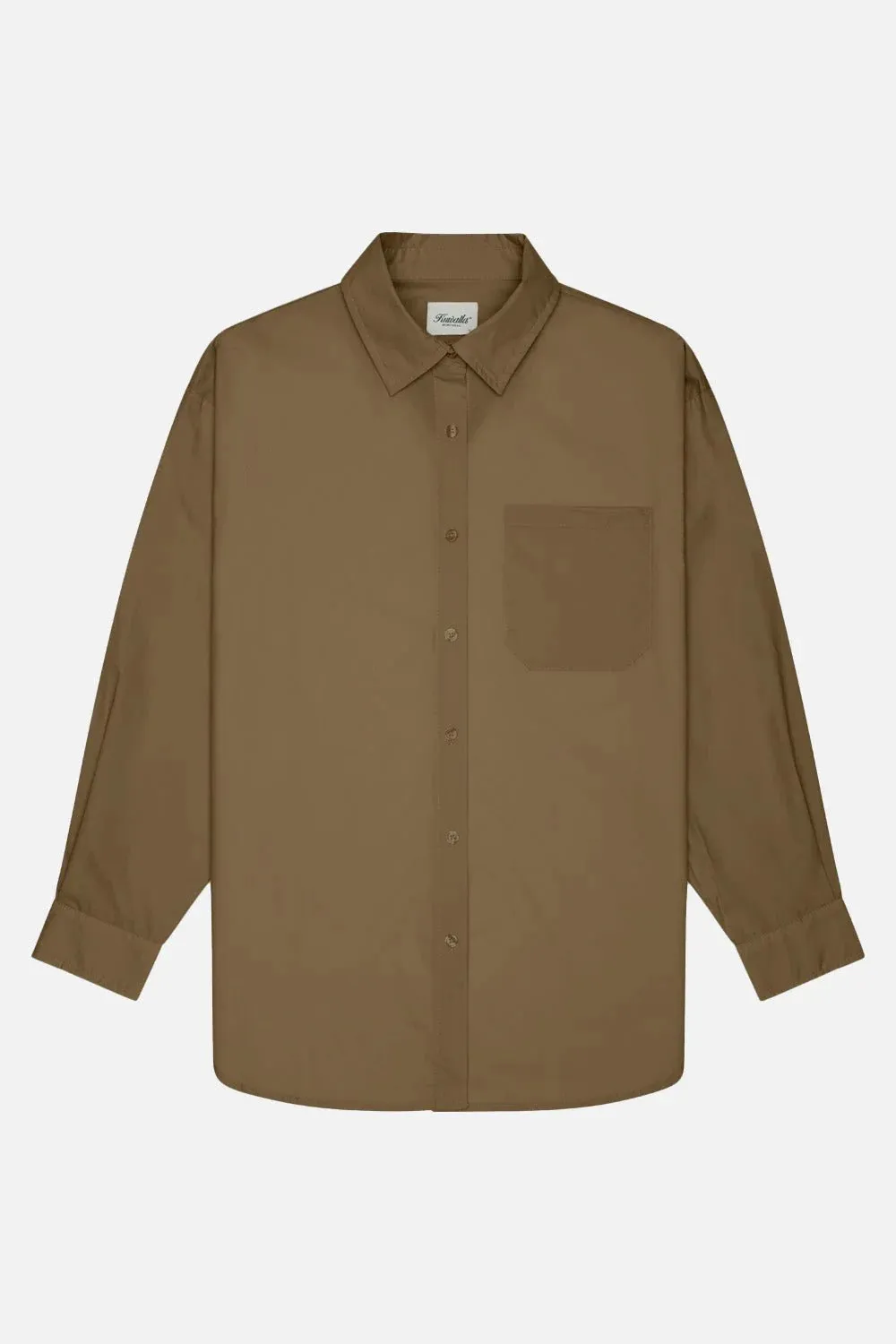 KUWALLA POPLIN OVERSIZED SHIRT - KHAKI sold by OAK product image thumbnail 3