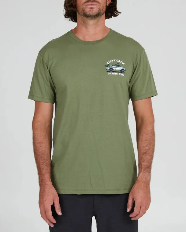 SALTY CREW OFF ROAD PREMIUM S/S TEE - SAGE GREEN sold by OAK