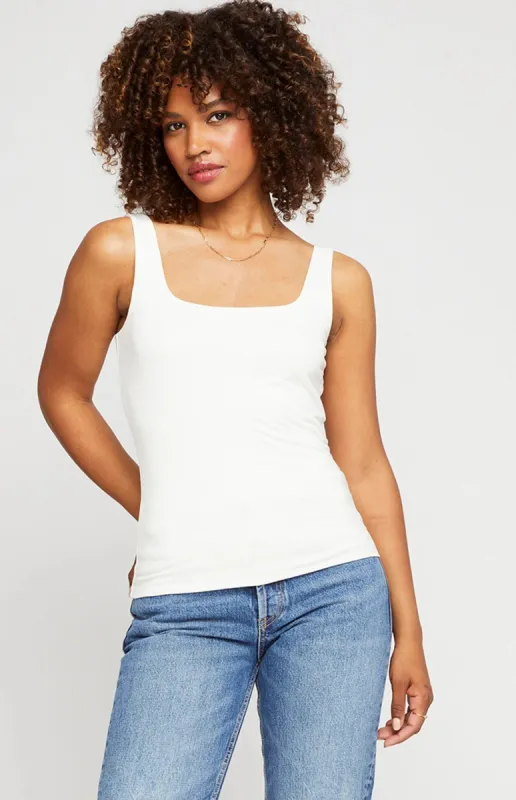 GENTLE FAWN BELIZE TANK - WHITE sold by OAK