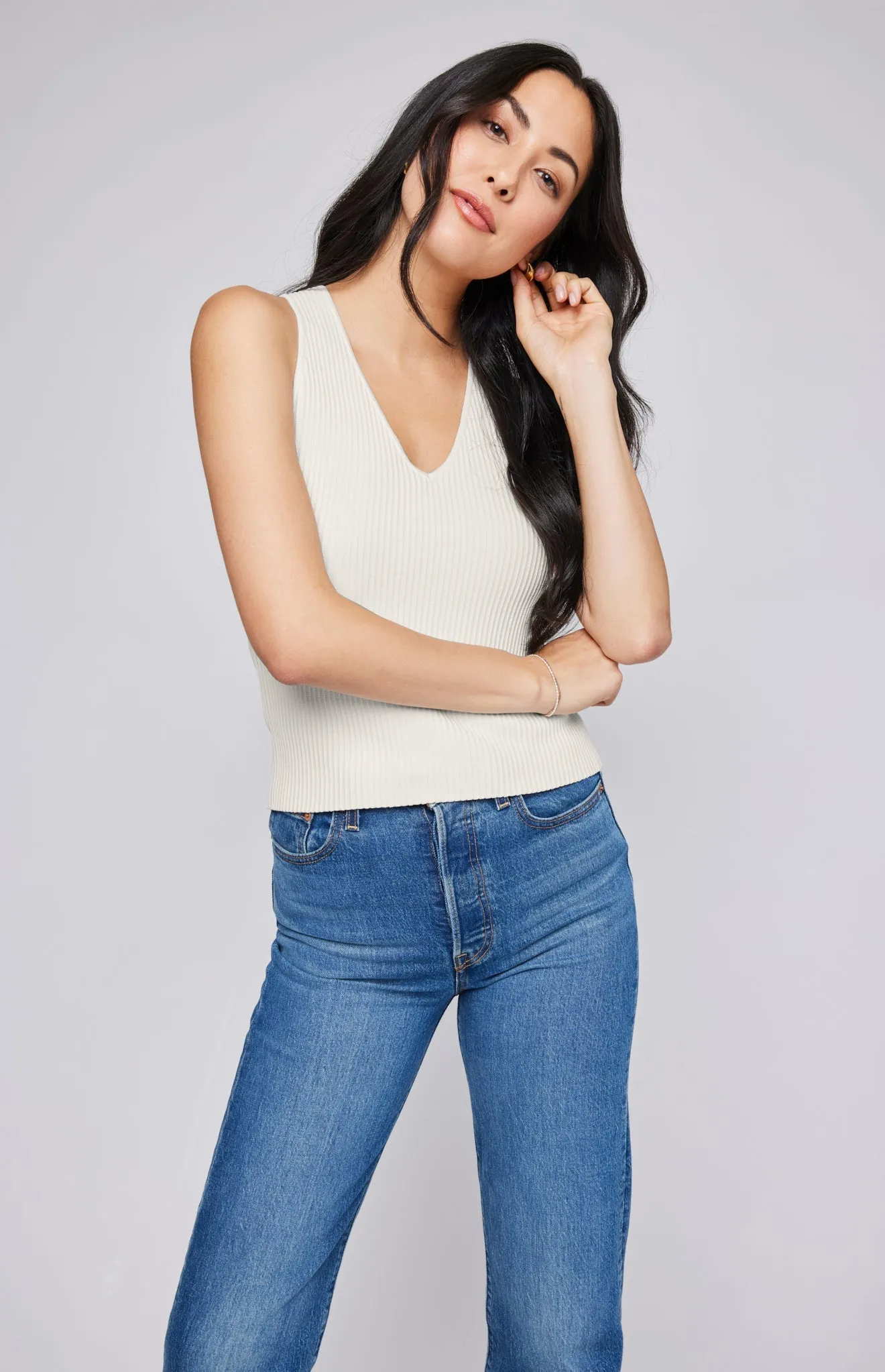 GENTLE FAWN ASTOR TANK - CREAM sold by OAK product image thumbnail 2