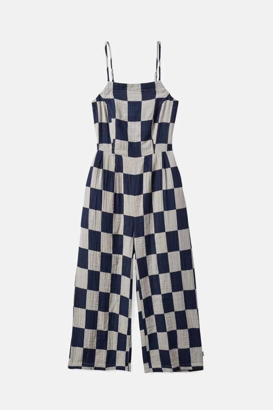 BRIXTON MYKONOS JUMPSUIT - WASHED NAVY sold by OAK product image thumbnail 2