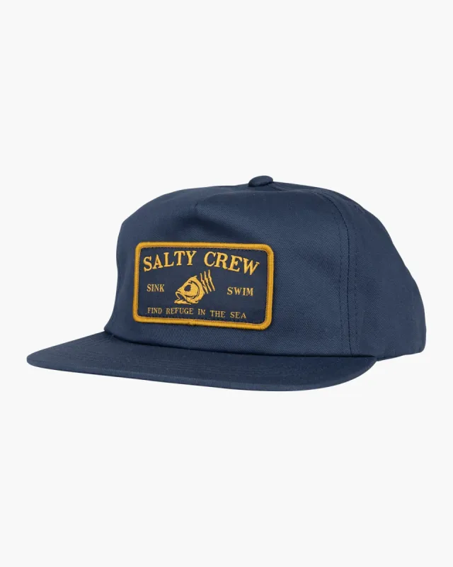 SALTY CREW FISHHEAD 5 PANEL - NAVY sold by OAK