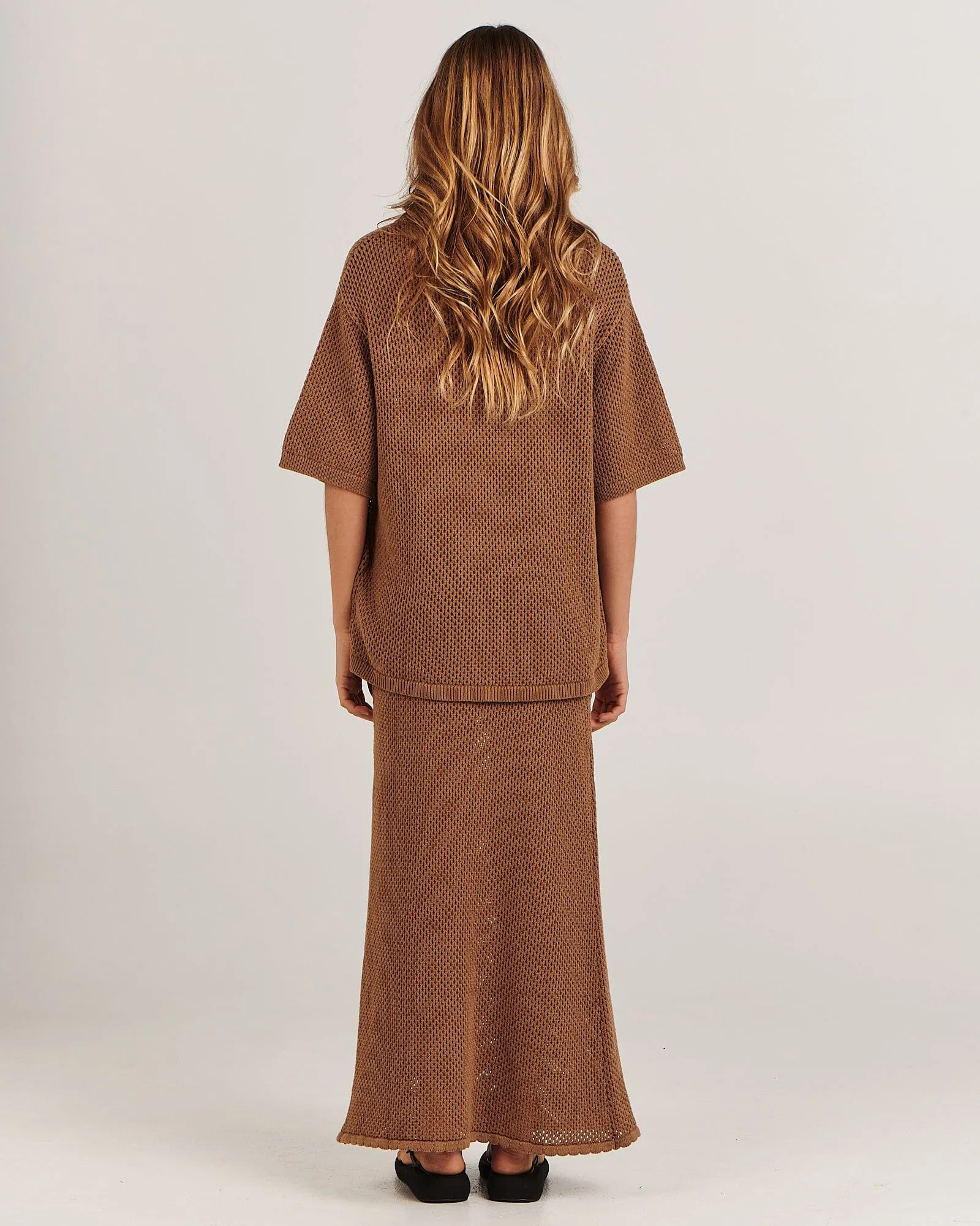 CHARLIE HOLIDAY SARAH MAXI SKIRT - BROWN sold by OAK product image thumbnail 2