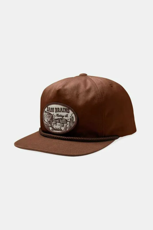 BRIXTON BASS BRAINS SWIM HP SNAPBACK - BROWN sold by OAK