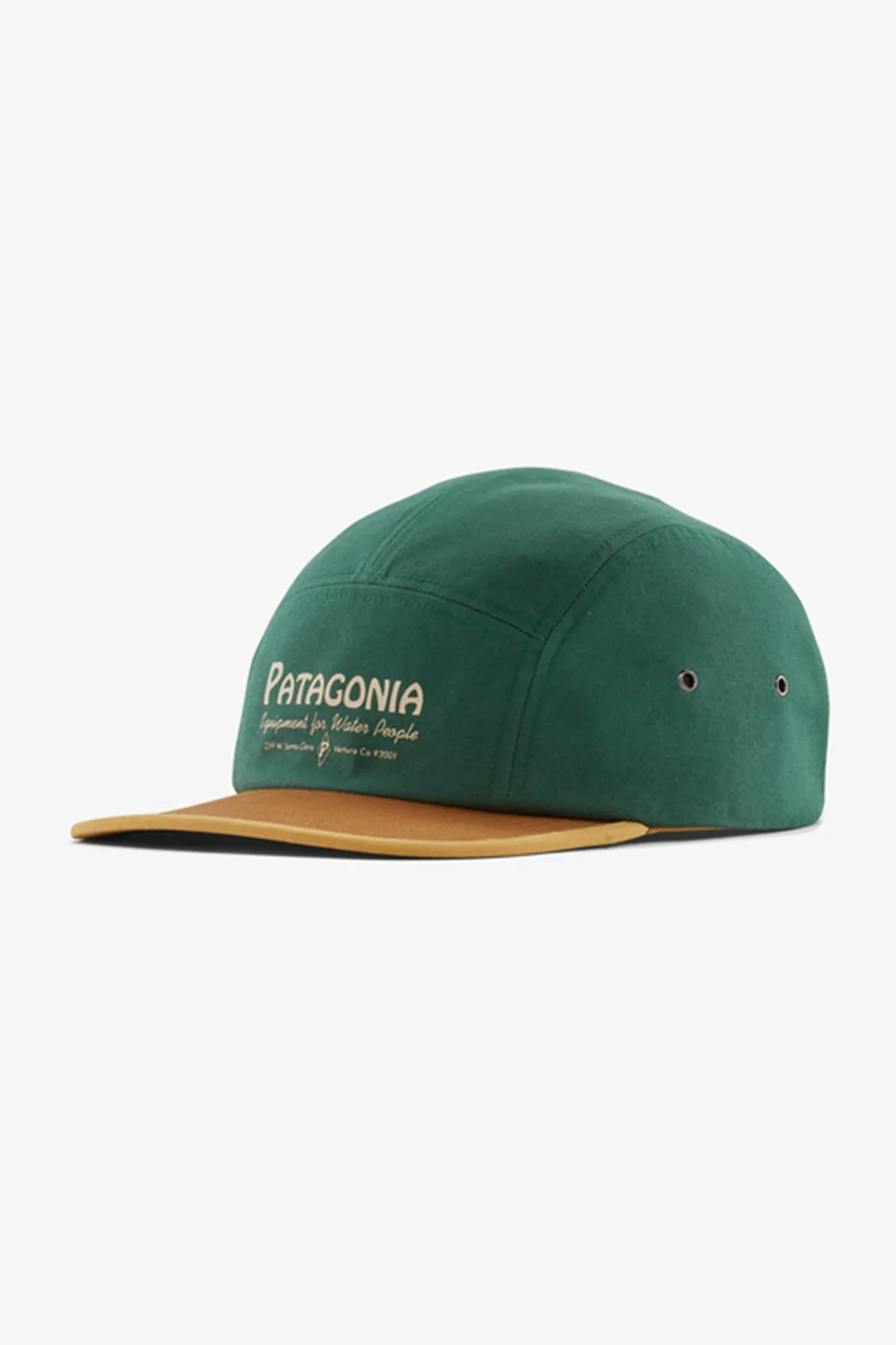 PATAGONIA GRAPHIC MACLURE HAT - WATER PEOPLE BANNER: CONIFER GREEN sold by OAK