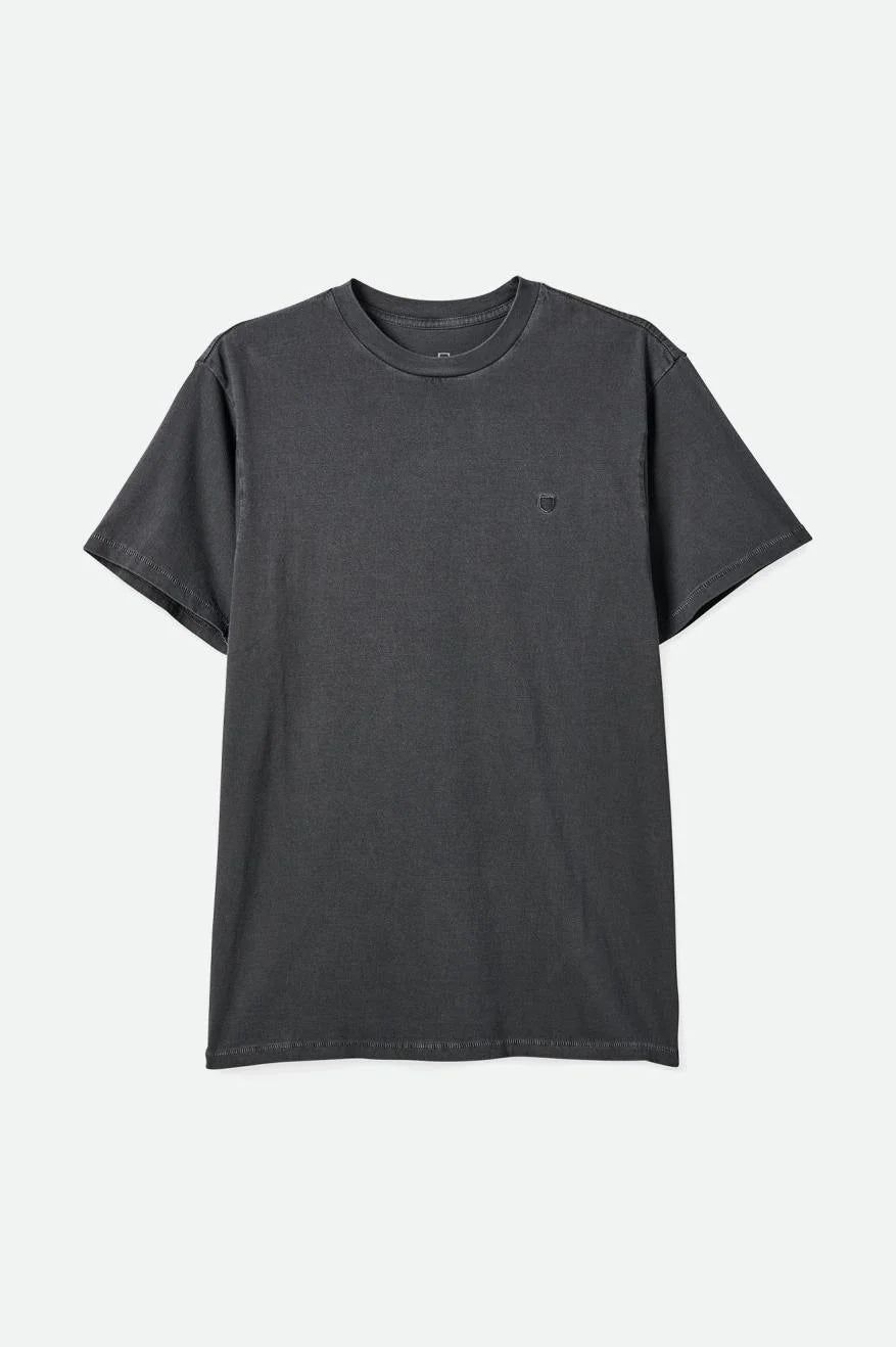 BRIXTON VINTAGE RESERVE S/S TEE - BLACK VINTAGE WASH sold by OAK
