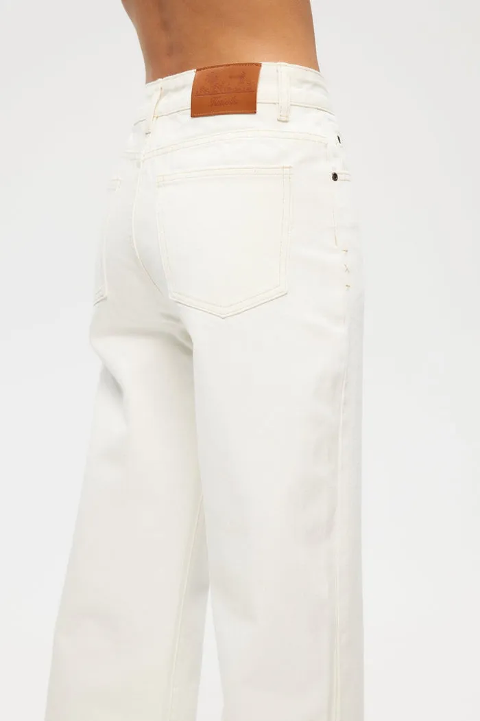 KUWALLA HIGH RISE DENIM PANT - CREAM sold by OAK product image thumbnail 3