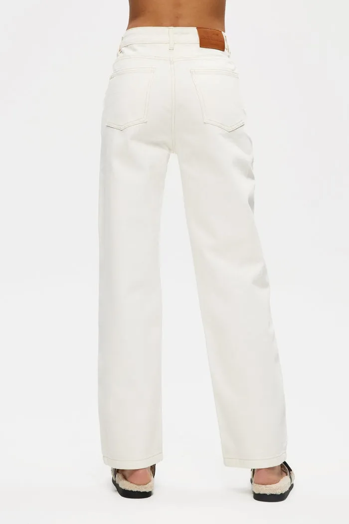 KUWALLA HIGH RISE DENIM PANT - CREAM sold by OAK product image thumbnail 2