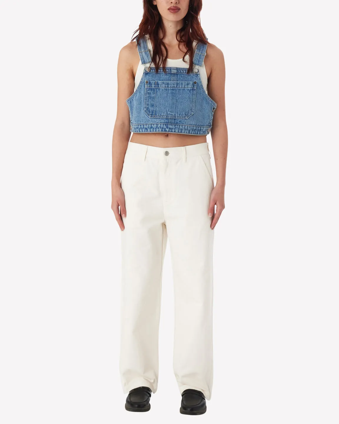 OBEY CROPPED OVERALL DENIM TOP sold by OAK product image thumbnail 4