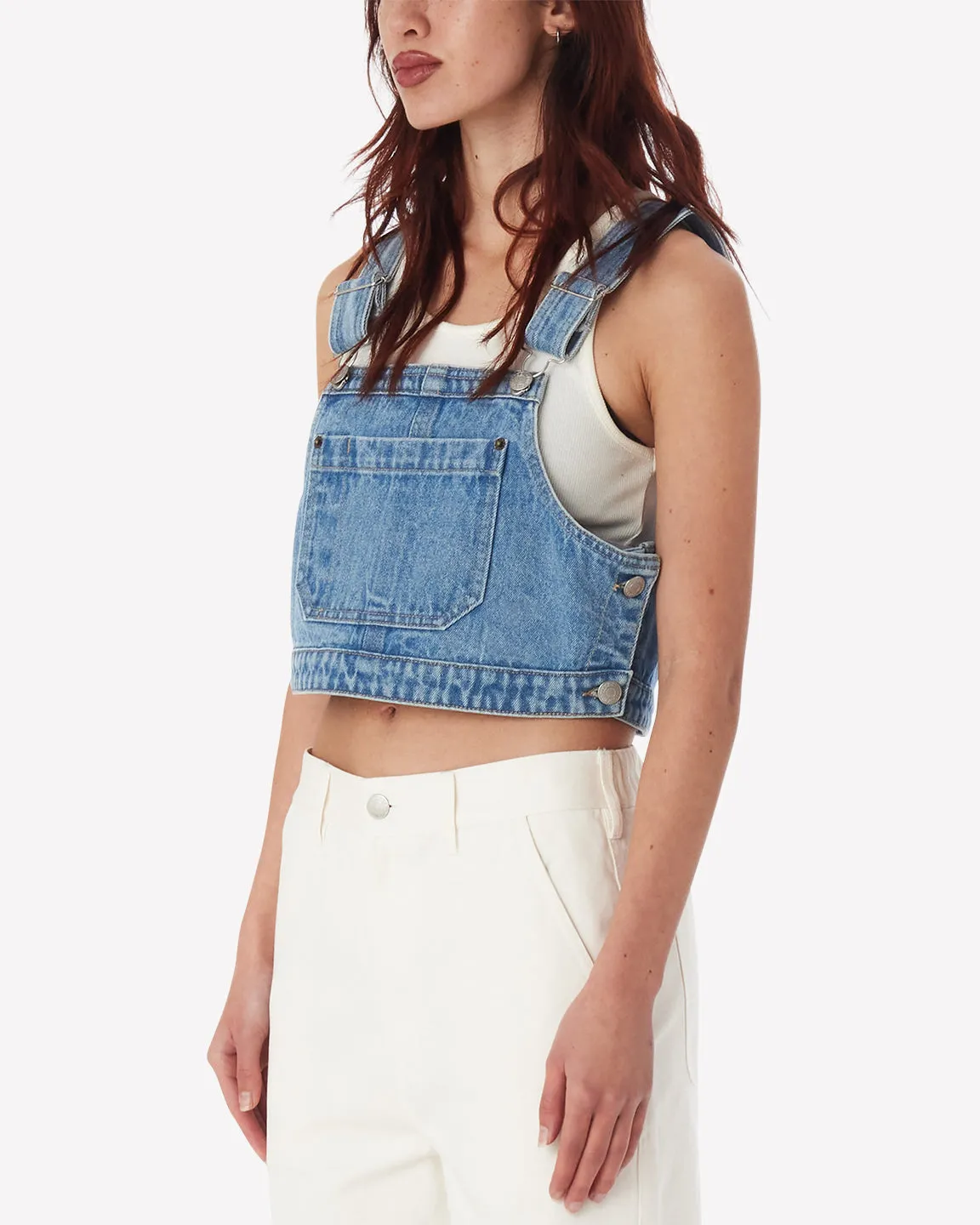 OBEY CROPPED OVERALL DENIM TOP sold by OAK product image thumbnail 3