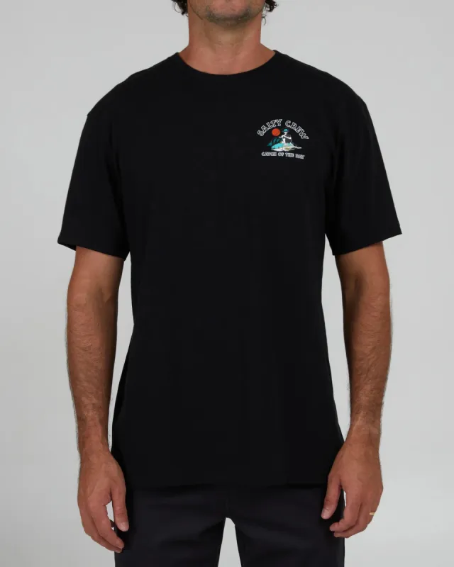 SALTY CREW CATCH OF THE DAY S/S TEE - BLACK sold by OAK