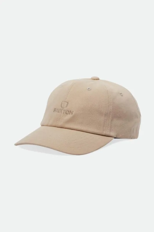 BRIXTON ALPHA LP CAP - SAND VINTAGE WASH sold by OAK