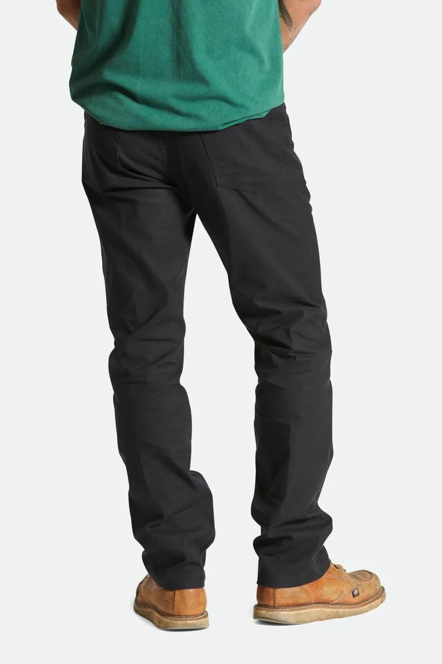 BRIXTON BUILDERS 5 POCKET PANT - BLACK sold by OAK product image thumbnail 2