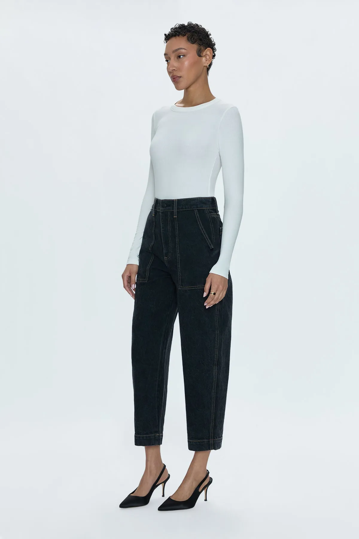 PISTOLA TURNER SUPER HIGH BARREL PANT - LIGHTS OUT sold by OAK product image thumbnail 3