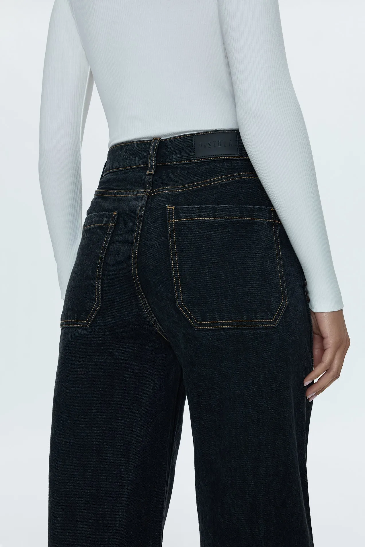 PISTOLA TURNER SUPER HIGH BARREL PANT - LIGHTS OUT sold by OAK product image thumbnail 4