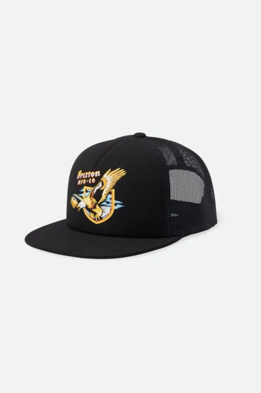 BRIXTON DISTRICT HP TRUCKER HAT - BLACK sold by OAK