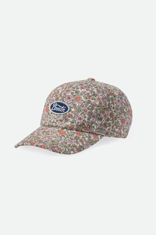 BRIXTON PARSONS LP CAP - WHITE FLORAL made by OAK