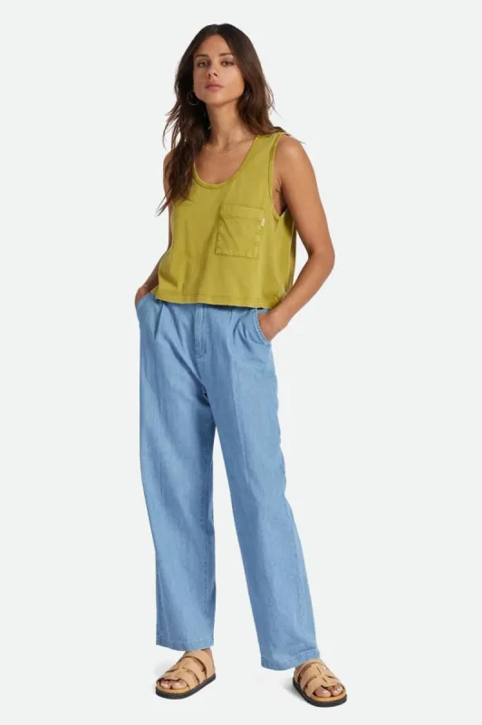 BRIXTON CAREFREE POCKET TANK - MOSS sold by OAK