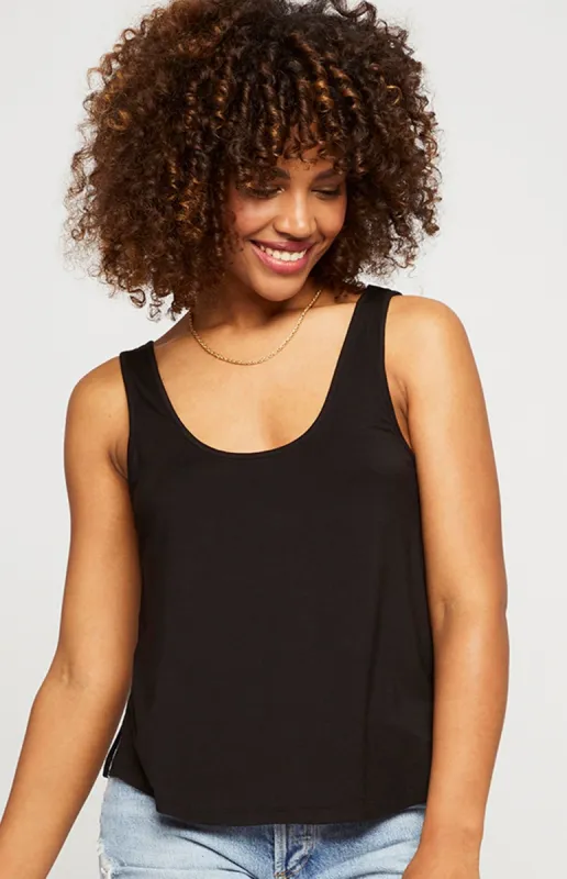 GENTLE FAWN HARBOR TANK - BLACK sold by OAK