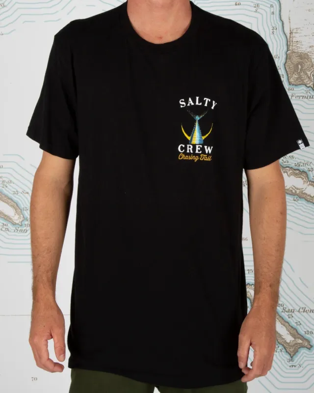 SALTY CREW TAILED STANDARD S/S TEE - BLACK sold by OAK