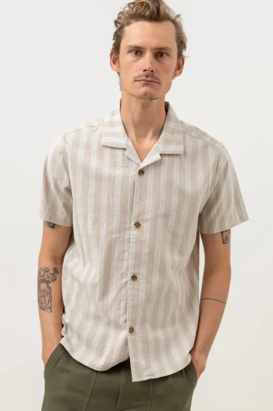 RHYTHM VACATION STRIPE SS SHIRT - SAND sold by OAK