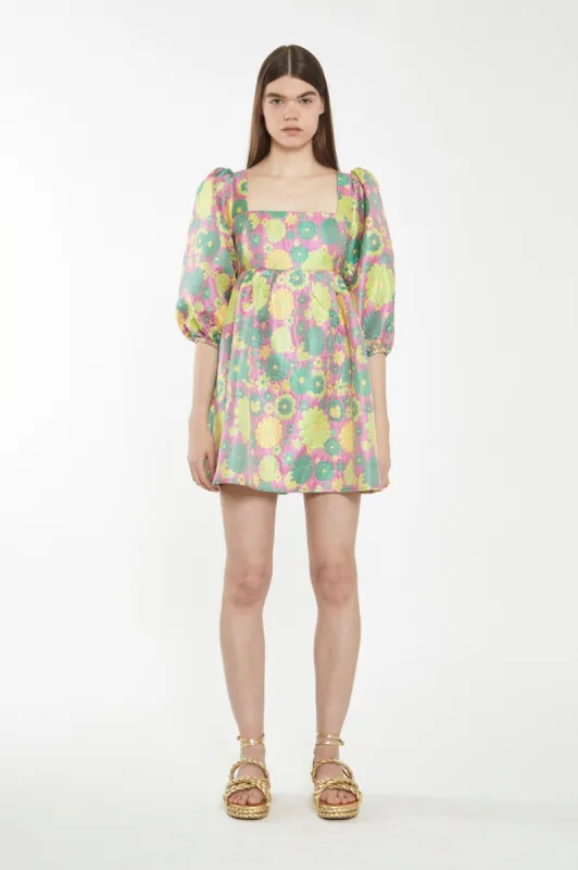 GLAMOROUS LADIES DRESS - PINK 60'S FLORAL sold by OAK
