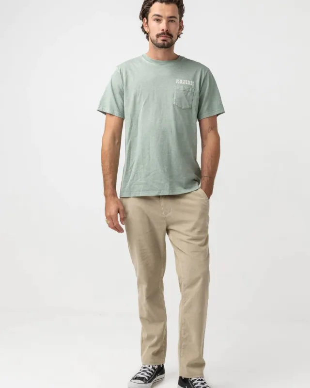 RHYTHM SOLSTICE VINTAGE POCKET T-SHIRT - SEAFOAM sold by OAK