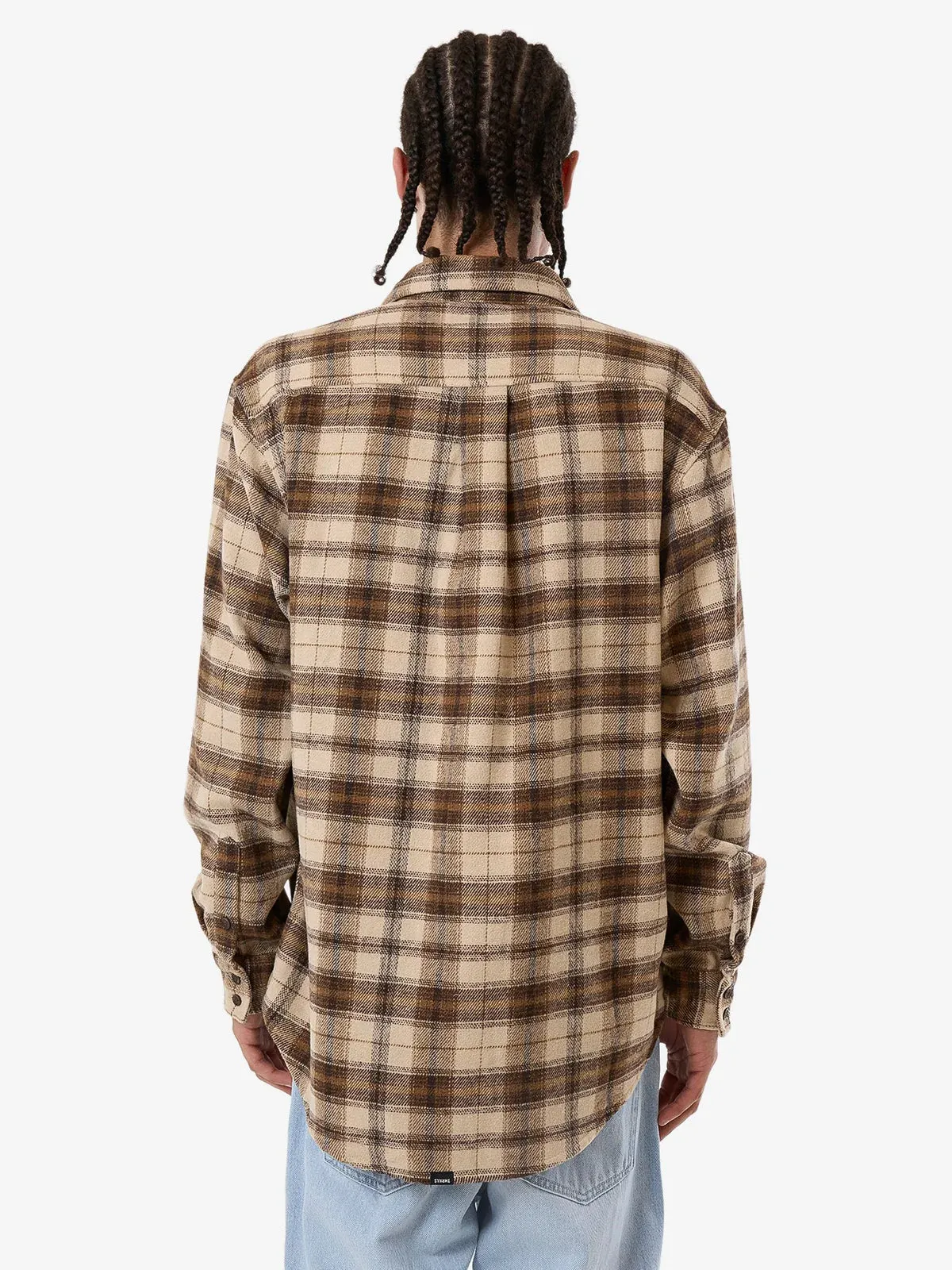 THRILLS BARRIO FLANNEL SHIRT- WREN sold by OAK product image thumbnail 2