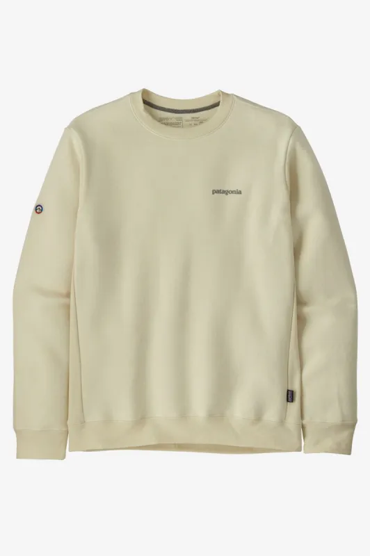 PATAGONIA FITZ ROY ICON UPRISAL CREW SWEATSHIRT - BIRCH WHITE sold by OAK