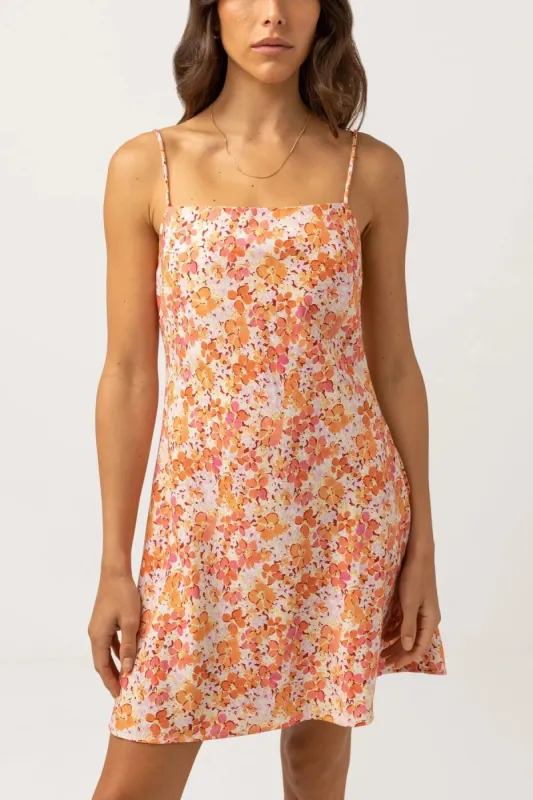 RHYTHM ROSA FLORAL BIAS CUT MINI DRESS - PINK sold by OAK