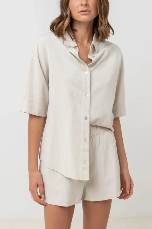 RHYTHM CLASSIC LOUNGE SHIRT - OAT sold by OAK