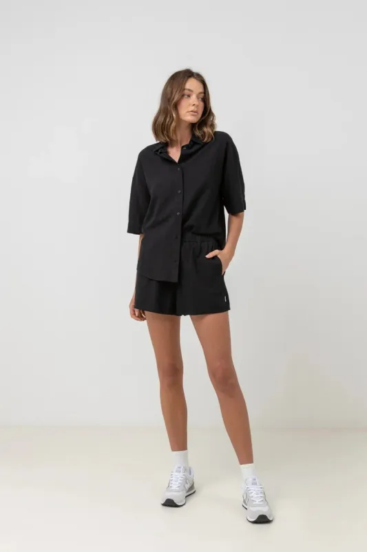 RHYTHM CLASSIC LOUNGE SHIRT - BLACK sold by OAK