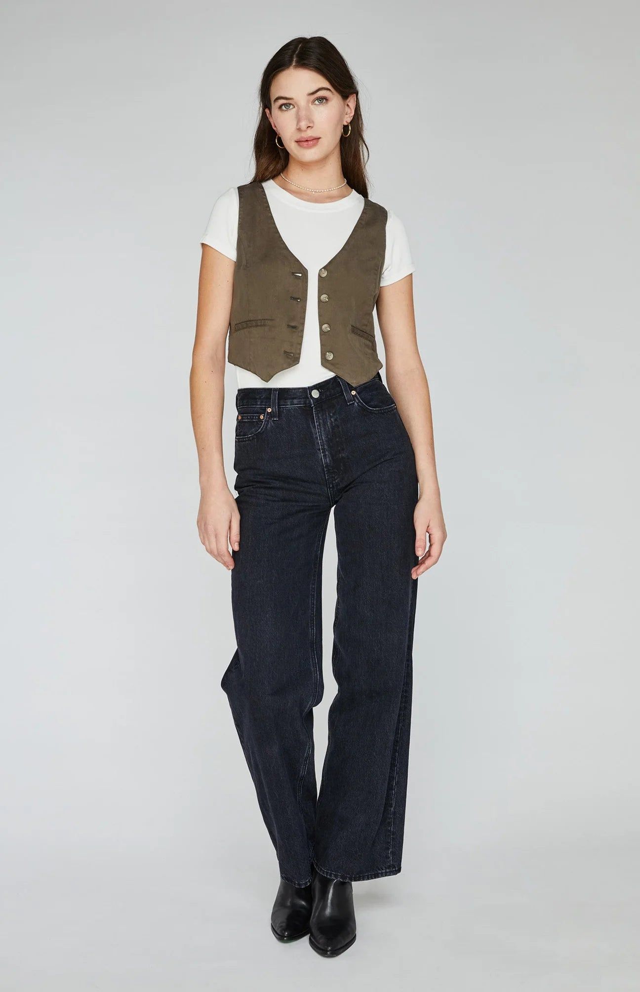 GENTLE FAWN CARMEN VEST - LAUREL GREEN sold by OAK