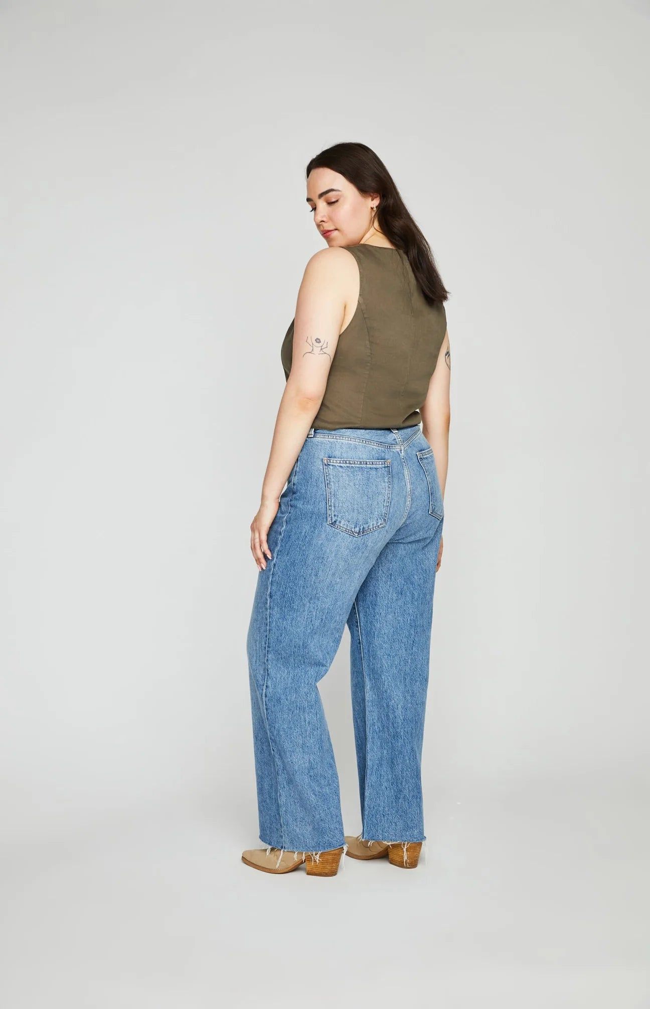 GENTLE FAWN CARMEN VEST - LAUREL GREEN sold by OAK product image thumbnail 6