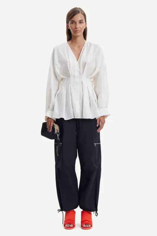 SAMSOE SAMSOE ENGLA BLOUSE - PRISTINE sold by OAK