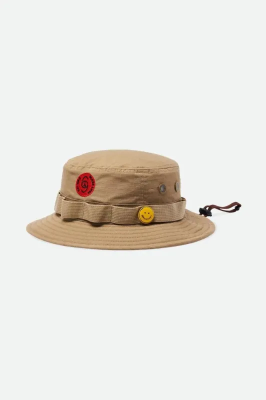 BRIXTON LOVE PACKABLE BUCKET HAT - SAND sold by OAK