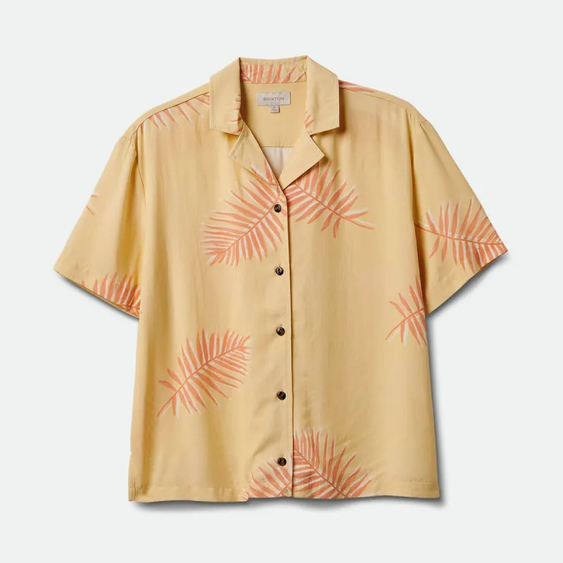 BRIXTON BUNKER PARADISE S/S WVN - STRAW sold by OAK