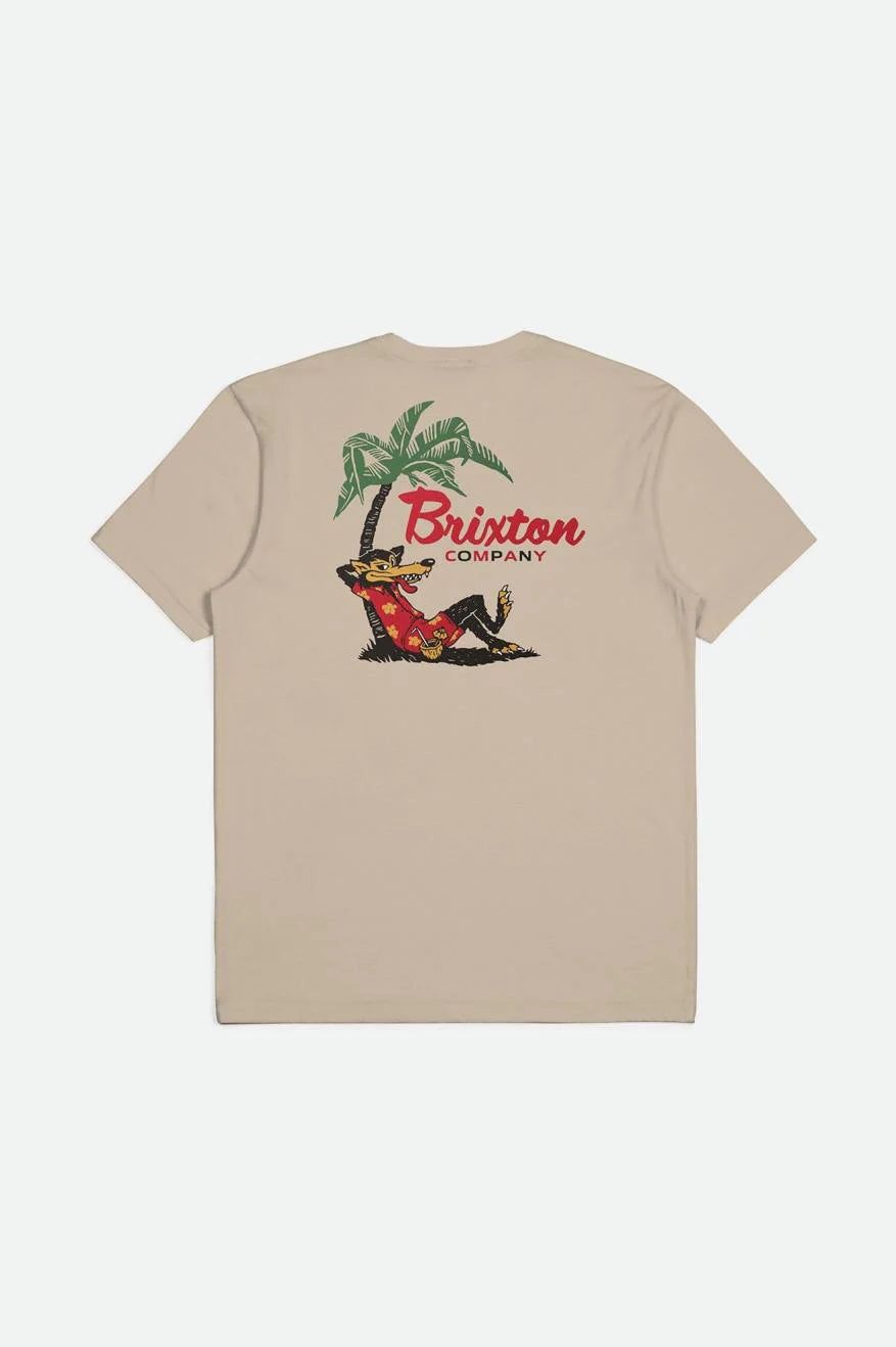 BRIXTON LEISURE S/S TAILORED TEE- SMOKE GREY sold by OAK