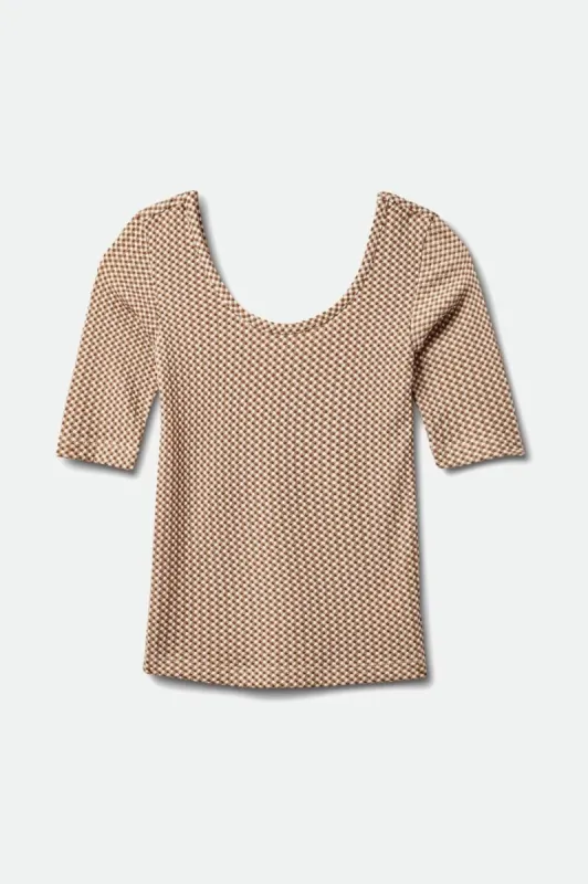BRIXTON ROMA SCOOP NECK - DARK EARTH sold by OAK