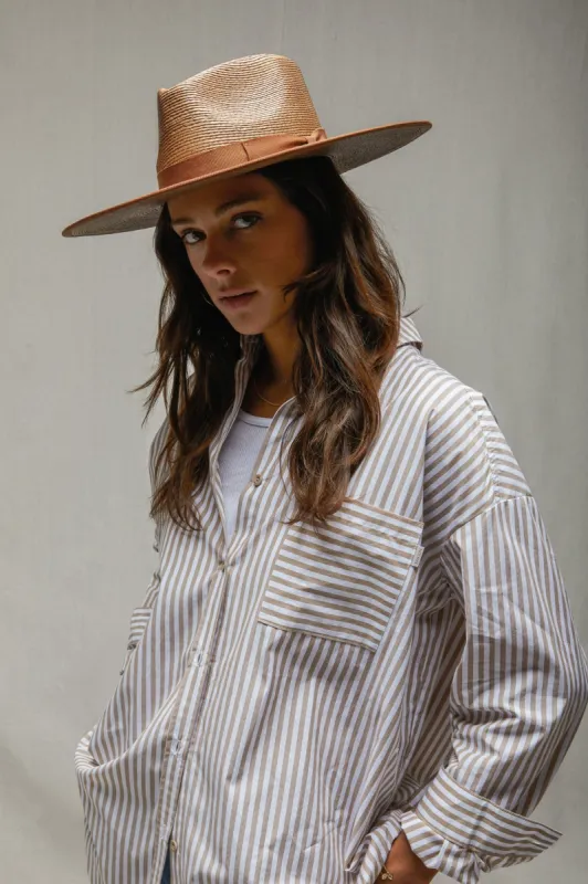 BRIXTON SIDNEY OVERSIZED L/S WVN - MOJAVE sold by OAK