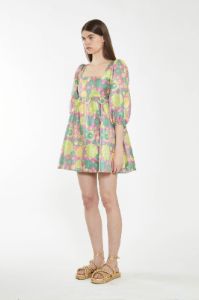 GLAMOROUS LADIES DRESS - PINK 60'S FLORAL sold by OAK
