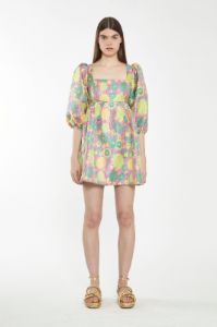 GLAMOROUS LADIES DRESS - PINK 60'S FLORAL sold by OAK