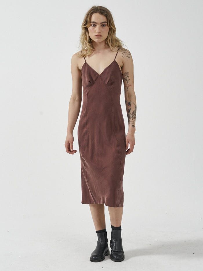THRILLS CHELSEA SLIP DRESS - PORT sold by OAK product image thumbnail 4