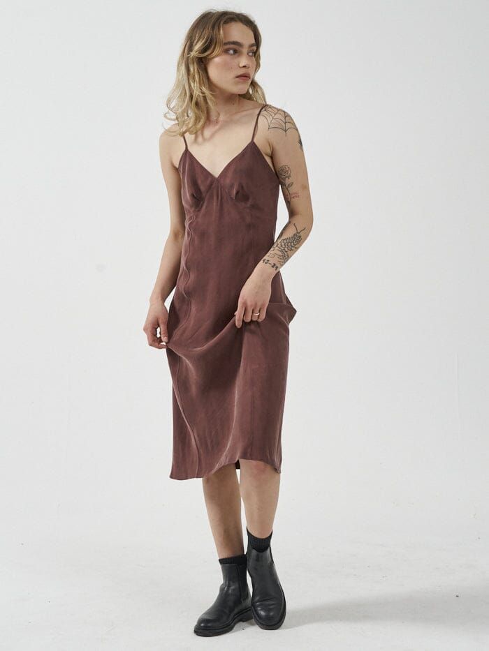 THRILLS CHELSEA SLIP DRESS - PORT sold by OAK product image thumbnail 3