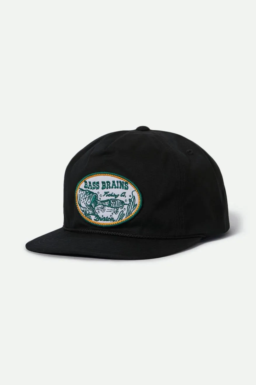 BRIXTON BASS BRAINS SWIM HP SNAPBACK - BLACK sold by OAK