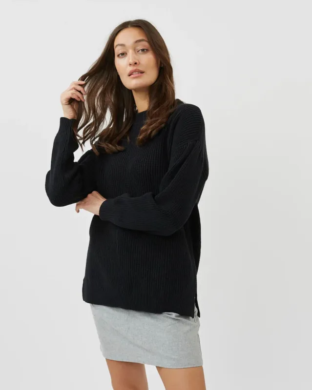 MINIMUM KILIA SWEATER - BLACK sold by OAK