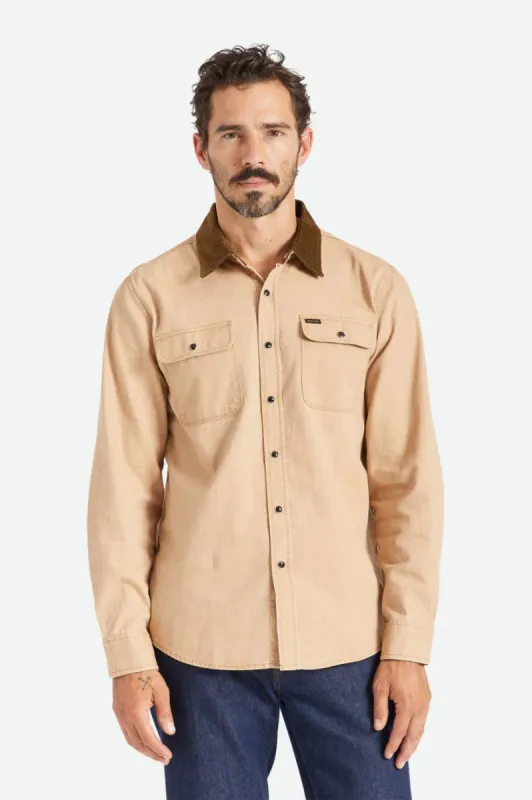 BRIXTON BOWERY RESERVE L/S WOVEN - MOJAVE sold by OAK