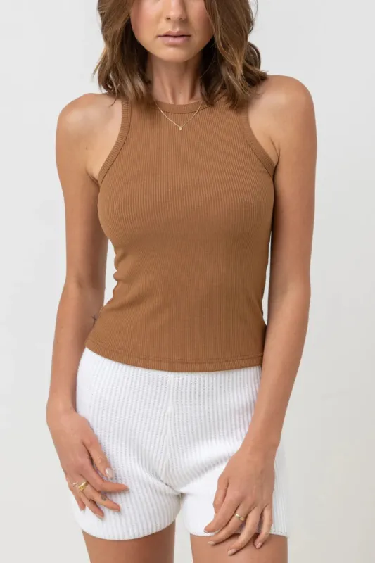 RHYTHM CLASSIC TANK TOP - CARAMEL sold by OAK