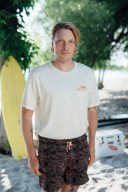 OAK SURF CLUB UNISEX SANDBANKS TEE - NATURAL sold by OAK